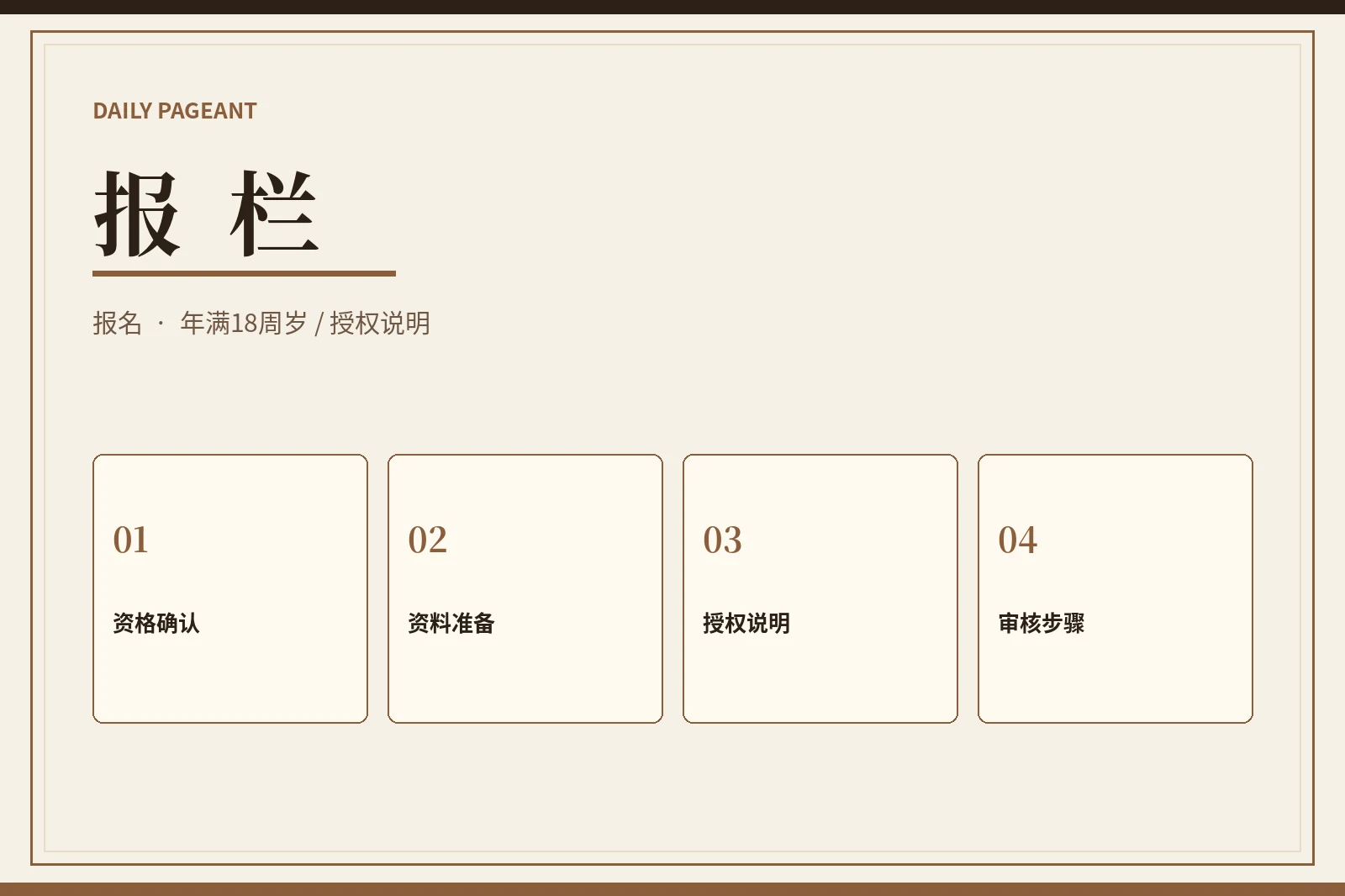每日大赛报栏相关视觉